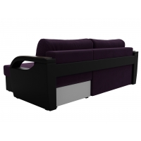 Угловой диван Форсайт (велюр фиолетовый чёрный) - Изображение 4